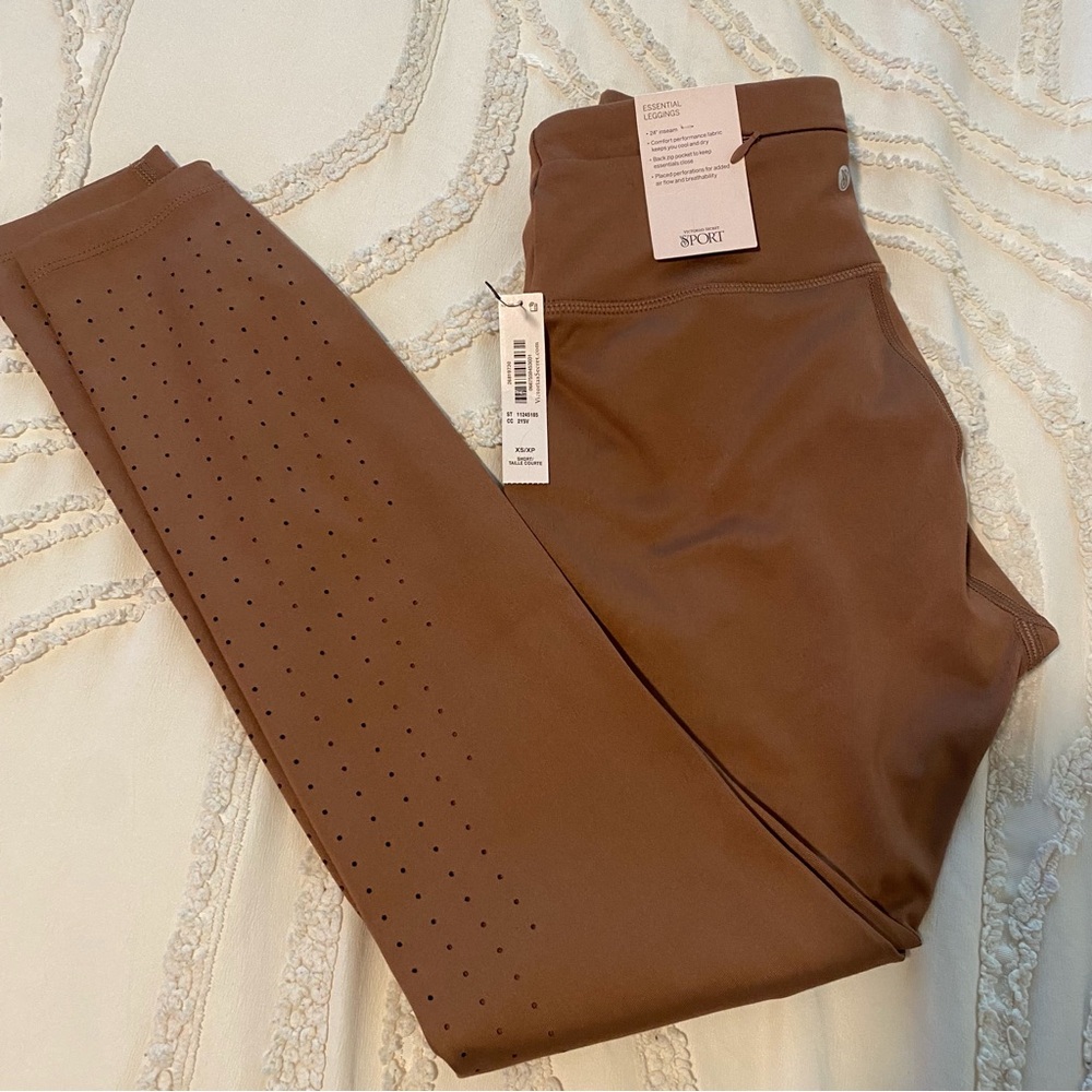 High-Waist Seamless Leggings - Brown - Picture 6 of 8